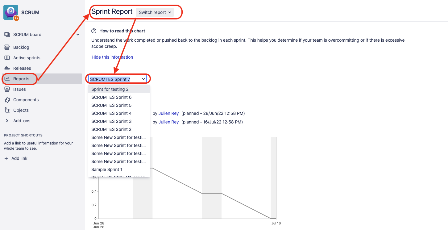 How to view stories in a closed sprint Jira Atlassian